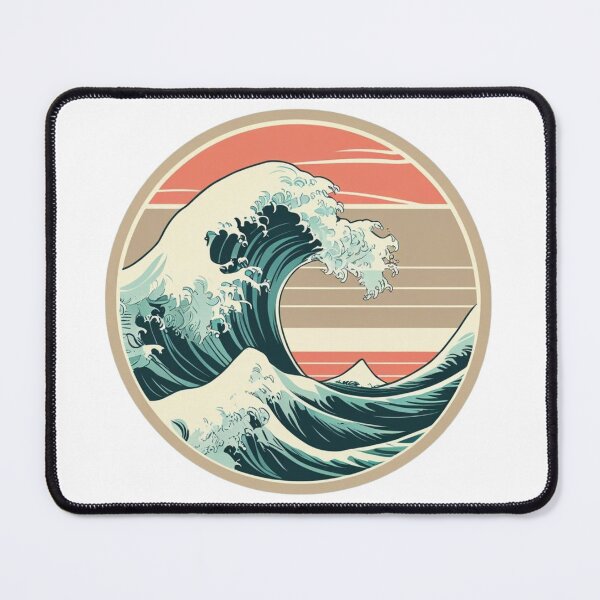 Item preview, Retro Wave Circle – Classic Surf Aesthetic designed and sold by HUEHATCH.