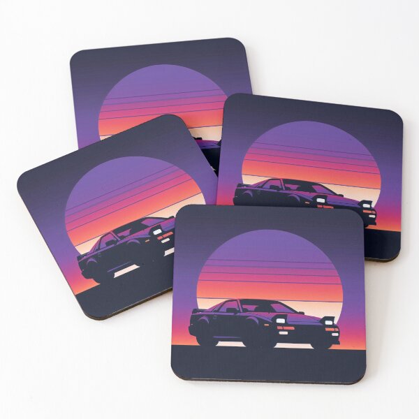Item preview, Japanese Sunset Dream - 90s JDM Car Silhouette Art designed and sold by CARSOOTH.