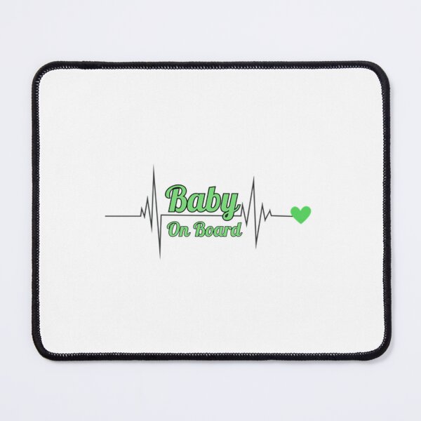 Item preview, Baby on Board (Heartbeat) designed and sold by DixieGirlStudio.