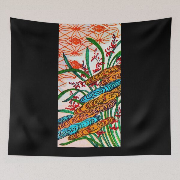 Item preview, Golden Swirls and Scarlet Blossoms - V3 designed and sold by WheelieGdArt.