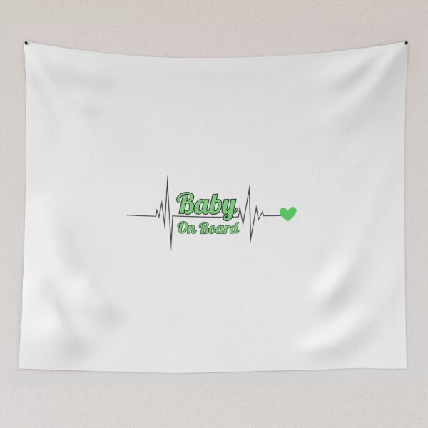 Item preview, Baby on Board (Heartbeat) designed and sold by DixieGirlStudio.