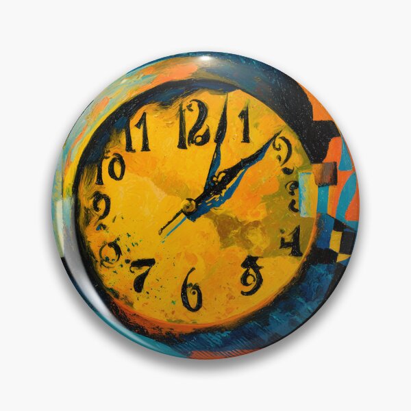 Item preview, Dive into Surreal Time - A Vibrant Abstract Celebration of Clocks Color and Dynamic Geometry designed and sold by OlfactoART Studio.