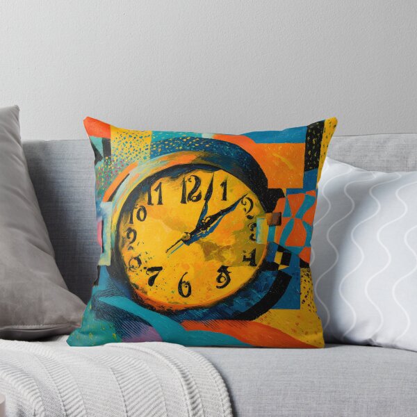 Item preview, Dive into Surreal Time - A Vibrant Abstract Celebration of Clocks Color and Dynamic Geometry designed and sold by OlfactoART Studio.