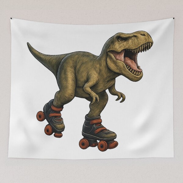 Item preview, Dino on roller skates. designed and sold by PabDam.
