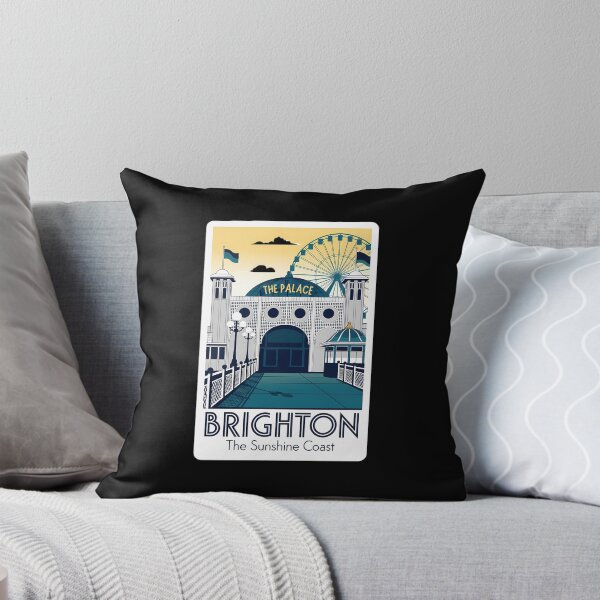 Item preview, Brighton, The Sunshine Coast: A Sophisticated Art Deco Poster designed and sold by Digital Dreams Arts.