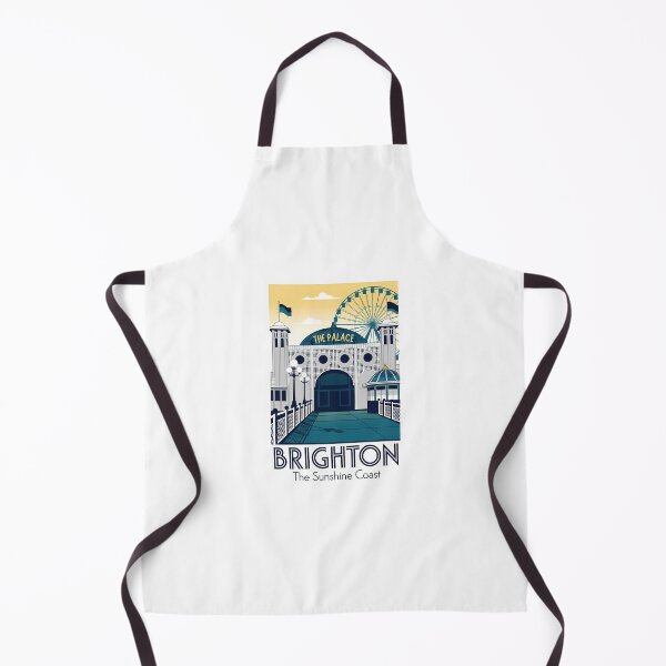 Item preview, Brighton, The Sunshine Coast: A Sophisticated Art Deco Poster designed and sold by Digital Dreams Arts.