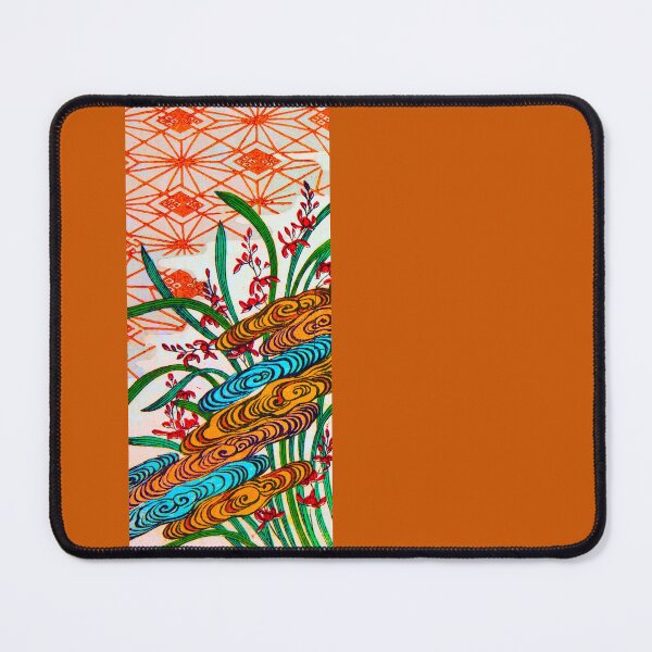 Item preview, Golden Swirls and Scarlet Blossoms - V3 - A designed and sold by WheelieGdArt.