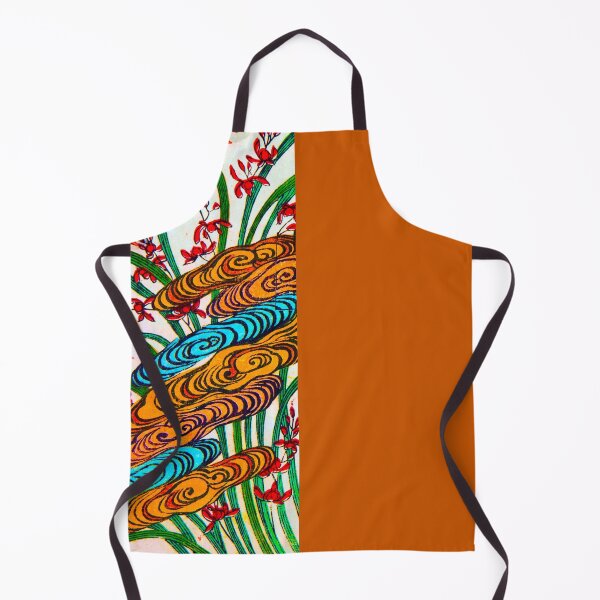Item preview, Golden Swirls and Scarlet Blossoms - V3 - A designed and sold by WheelieGdArt.
