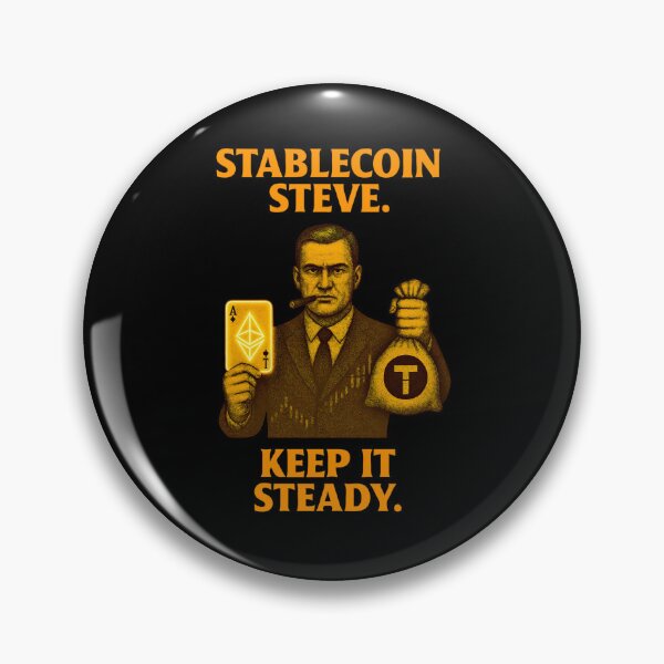 Item preview, "Stablecoin Steve – Keep It Steady" | Crypto Stability Design designed and sold by BitCrop.