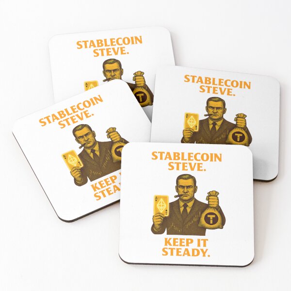 Item preview, "Stablecoin Steve – Keep It Steady" | Crypto Stability Design designed and sold by BitCrop.