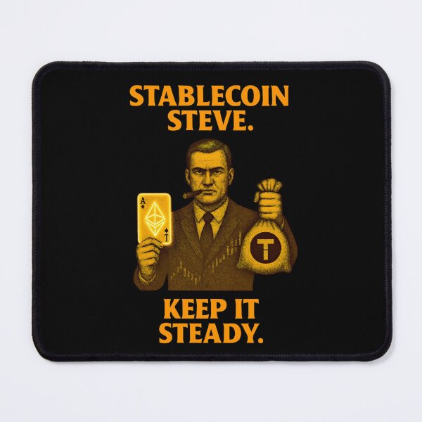 Item preview, "Stablecoin Steve – Keep It Steady" | Crypto Stability Design designed and sold by BitCrop.