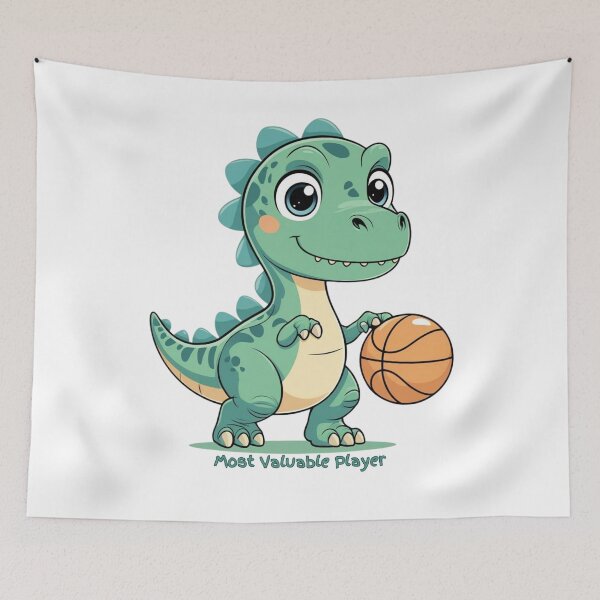 Item preview, Tiny MVP – Dinosaurio deportivo adorable designed and sold by WovennDesigns.