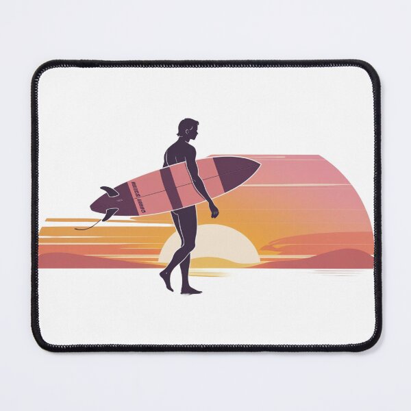 Item preview, Sunset Stroll – Retro Surfer Minimalism designed and sold by HUEHATCH.