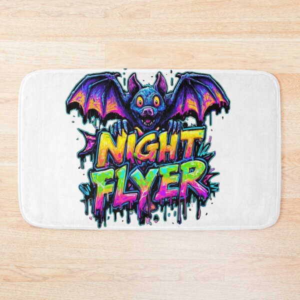 Item preview, Night Flyer – Neon Bat Artwork designed and sold by AlexLineArt.
