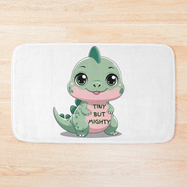 Item preview, "Tiny but Mighty" Baby Dinosaur Shirt  designed and sold by WovennDesigns.