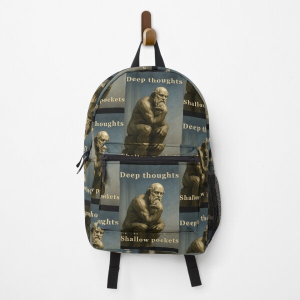 Item preview, Deep Thoughts, Shallow Pockets – Socrates as The Thinker designed and sold by JerseyJimi.