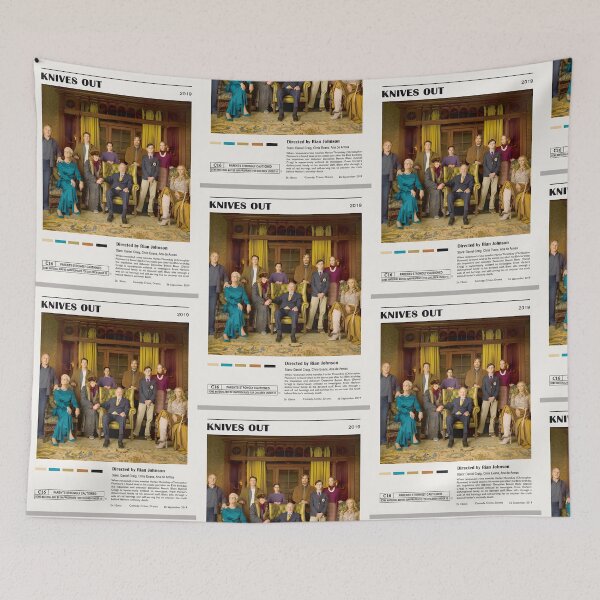 Item preview, Knives Out Whodunit Film Poster Art designed and sold by ThomasHoyler.