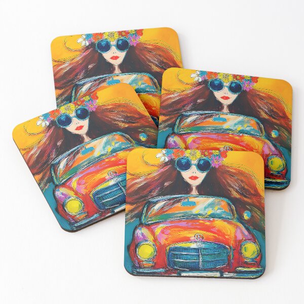 Item preview, Drive Through the Swinging Sixties - A Vibrant Abstract Celebration of Color Motion and London Charm designed and sold by OlfactoART Studio.