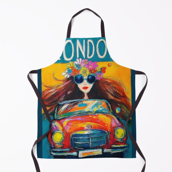 Item preview, Drive Through the Swinging Sixties - A Vibrant Abstract Celebration of Color Motion and London Charm designed and sold by OlfactoART Studio.