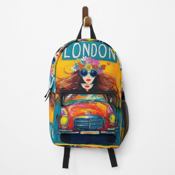 Item preview, Drive Through the Swinging Sixties - A Vibrant Abstract Celebration of Color Motion and London Charm designed and sold by OlfactoART Studio.