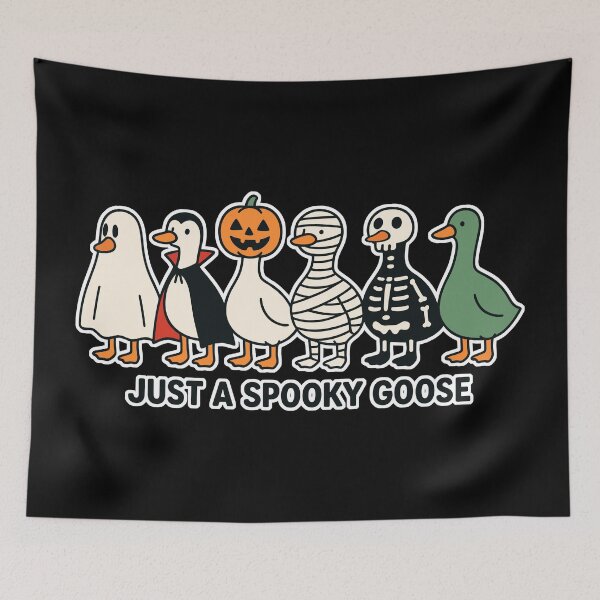 Aperçu de l'œuvre JUST A SPOOKY GOOSE – Halloween Funny Goose Costumes créée et vendue par my-plague.