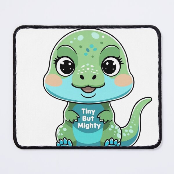 Item preview, "Tiny but Mighty" Baby Dinosaur Shirt  designed and sold by WovennDesigns.