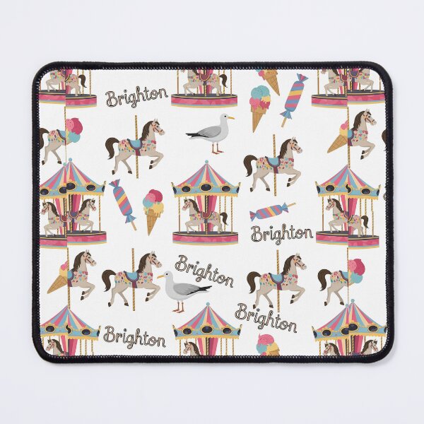 Item preview, Brighton Pier Funfair Pattern - Cute Carousel & Candy Design designed and sold by Digital Dreams Arts.