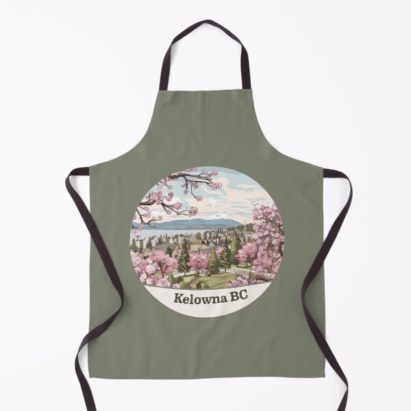 Item preview, Kelowna BC Cherry Blossoms Urban View, Okanagan Springtime Landscape designed and sold by meganohm.