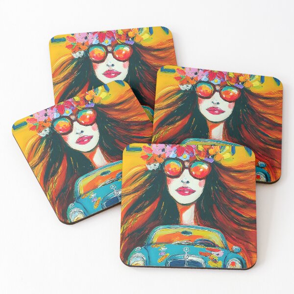 Item preview, Speed Through the Swinging Sixties - A Vibrant Abstract Celebration of Color Style and Motion designed and sold by OlfactoART Studio.