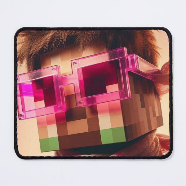 Item preview, "Pixelated Swagger: Blockhead with Rockin' Shades" designed and sold by Print Fiction.