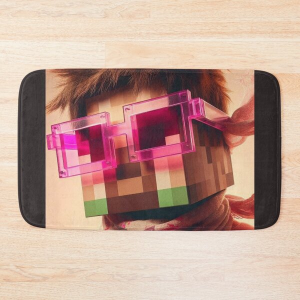Item preview, "Pixelated Swagger: Blockhead with Rockin' Shades" designed and sold by Print Fiction.