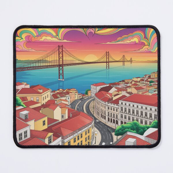 Item preview, cityscape of Lisbon designed and sold by Lilashakti ⭐️ ⭐️ ⭐️ ⭐️ ⭐️.