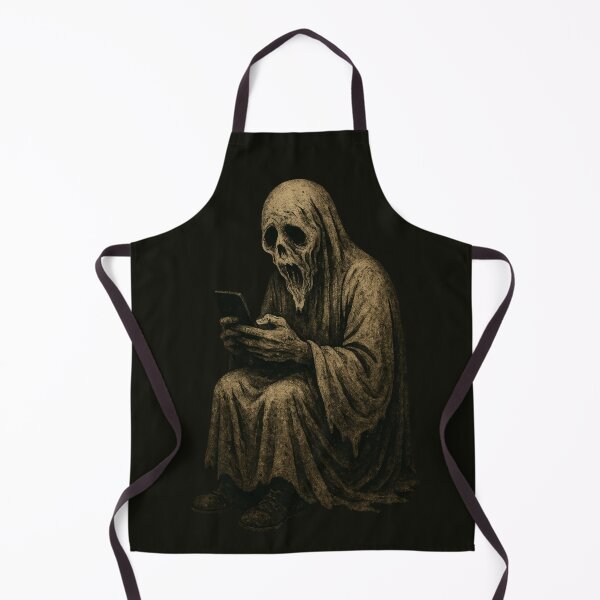 Item preview, Social Media Addict Ghost – Creepy Distorted Spirit in Grunge Style designed and sold by Meandmyshop.