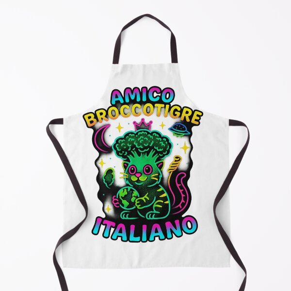 Item preview, Amico Broccotigre Italiano – Neon Meme Design designed and sold by PastimeMastery.