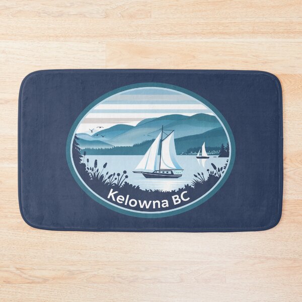 Item preview, Kelowna BC Sailboat Lake Scene, Okanagan Lake Water Adventure designed and sold by meganohm.