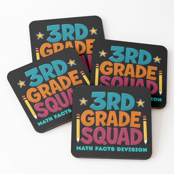 Item preview, 3rd Grade Squad – Colorful Math Facts Division | Back to School Teacher designed and sold by Cree8if.