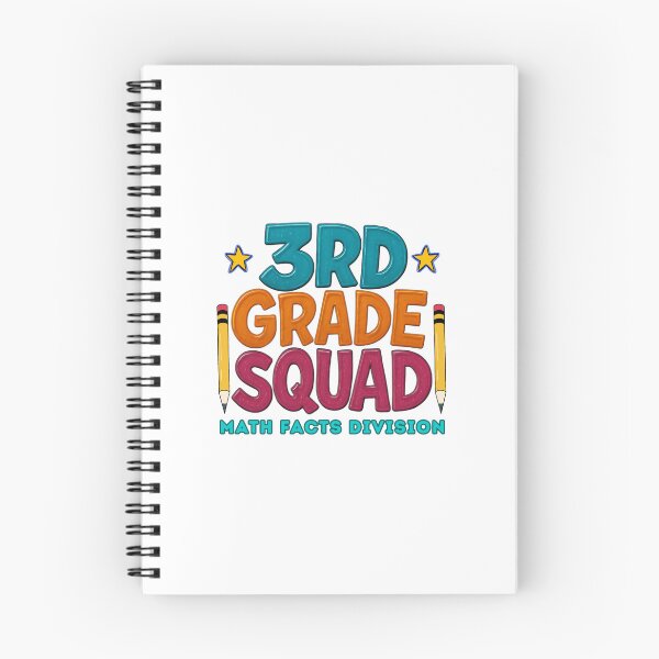 Item preview, 3rd Grade Squad – Colorful Math Facts Division | Back to School Teacher designed and sold by Cree8if.