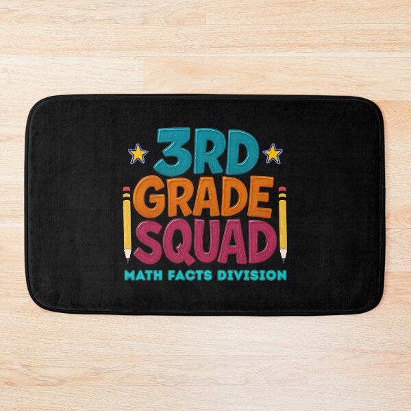 Item preview, 3rd Grade Squad – Colorful Math Facts Division | Back to School Teacher designed and sold by Cree8if.