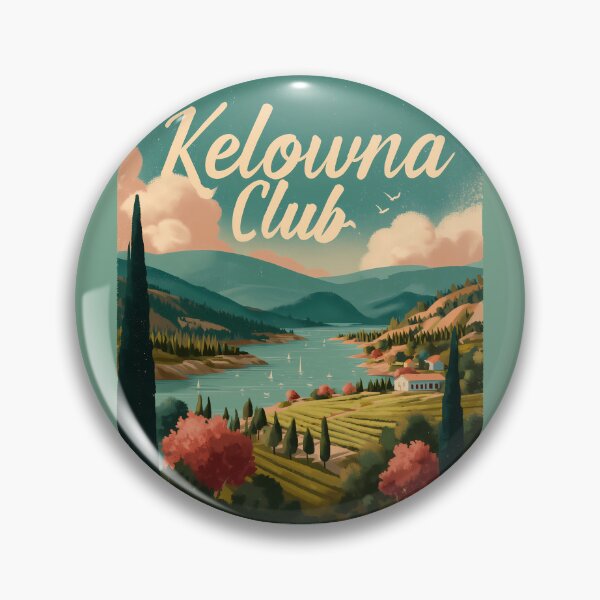 Item preview, Kelowna Club Vineyard View Logo, Okanagan Valley Travel Emblem designed and sold by meganohm.