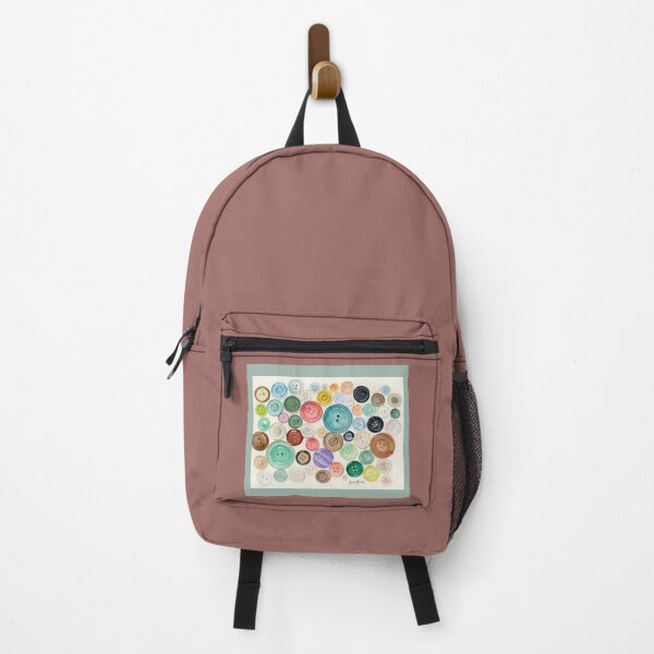Item preview, Buttons! - watercolor and pen illustration designed and sold by Annie Mason Art.