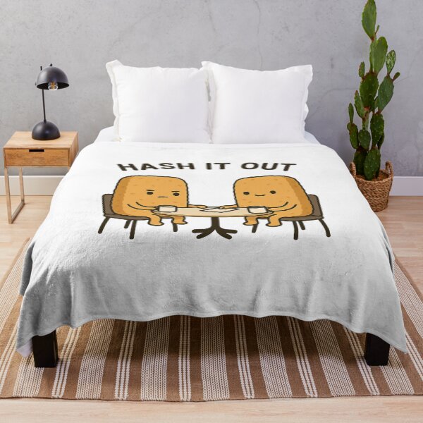 Item preview, Hash It Out Coffee Meeting – Funny Breakfast Potato Illustration designed and sold by Tater Tales.