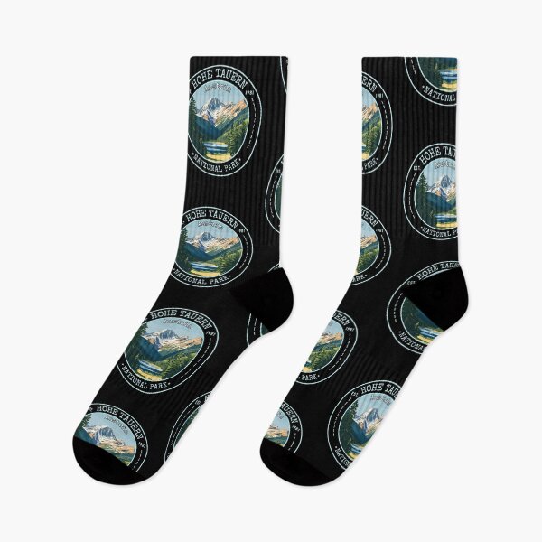 Item preview, Hohe Tauern National Park in Austria, Retro Travel Art Circle Emblem designed and sold by MaateoDesign.