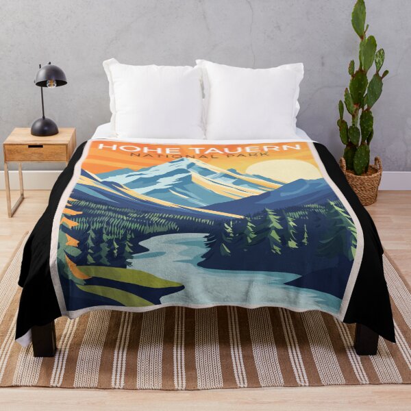 Item preview, Hohe Tauern National Park in Austria, Vintage Art Travel Landscape designed and sold by MaateoDesign.