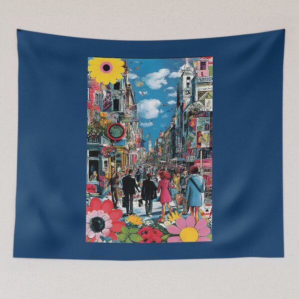 Item preview, Experience the Swinging Sixties - A Vibrant Abstract Celebration of London Streets Urban Energy designed and sold by OlfactoART Studio.