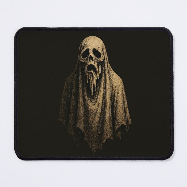 Item preview, Melting Face Ghost – Distorted Creepy Spirit in Grunge Style designed and sold by Meandmyshop.
