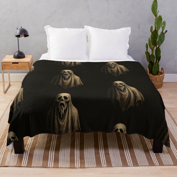 Item preview, Melting Face Ghost – Distorted Creepy Spirit in Grunge Style designed and sold by Meandmyshop.