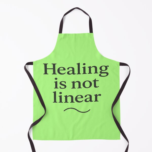 Item preview, Healing Is Not Linear – Artistic Hand-Painted Inspirational Quote Design designed and sold by ArthUpscale.