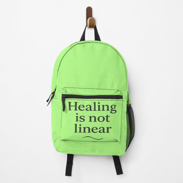 Item preview, Healing Is Not Linear – Artistic Hand-Painted Inspirational Quote Design designed and sold by ArthUpscale.