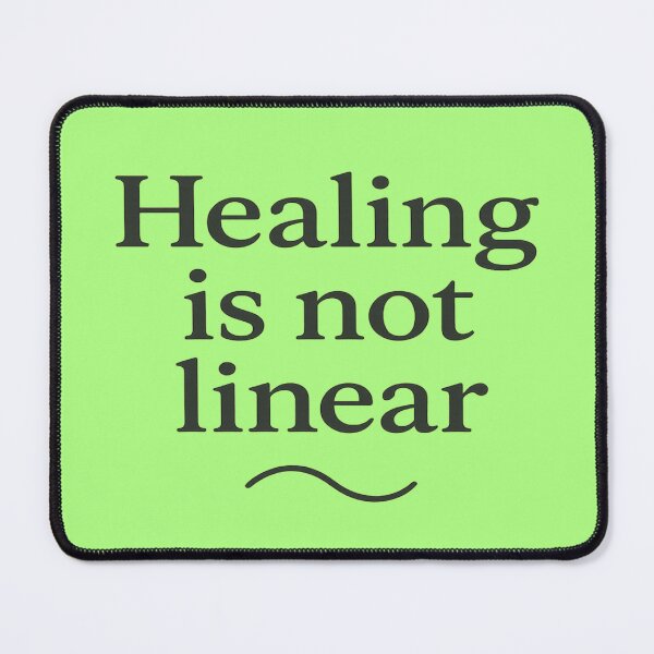 Item preview, Healing Is Not Linear – Artistic Hand-Painted Inspirational Quote Design designed and sold by ArthUpscale.