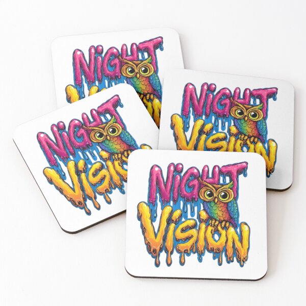 Item preview, Night Vision Owl – Colorful Graffiti Style designed and sold by AlexLineArt.